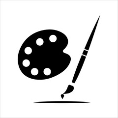 Paint Brush icon, Brush sign vector for web site Computer and mobile app