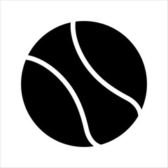 Tennis ball. Icon .Tennis ball icon vector logo design flat style. Tennis Ball icon vector design template on white background.