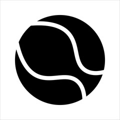 tennis ball icon vector illustration template