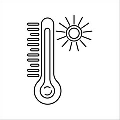 Thermometer cold icon symbol for your website design, logo, app, UI.