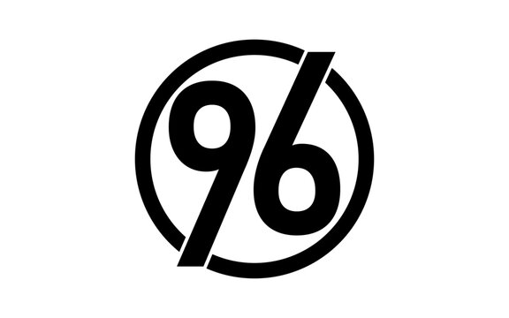 Creative 96 Number Logo Design Service