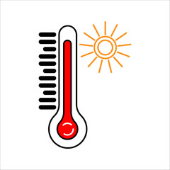 Thermometer cold icon symbol for your website design, logo, app, UI.