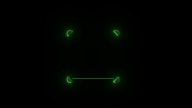 Empty Scan QR code animation. QR code scanner motion graphics. data processing and qr code Scanning. Online Retail Shop Order in Drop shipping video. Using Bar Code Reader.