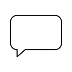Fototapeta premium Simple Speech Bubble Icon