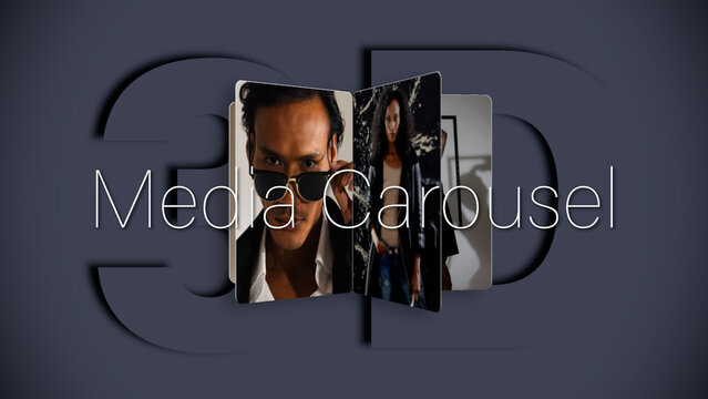 3D Media Flip Carousel