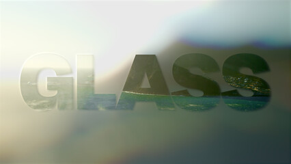 Cut Out Glass Text Overlays