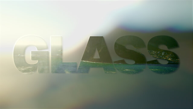 Cut Out Glass Text Overlays
