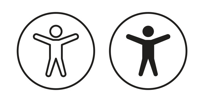 Accessibility icon and symbol. Vector illustration.eps
