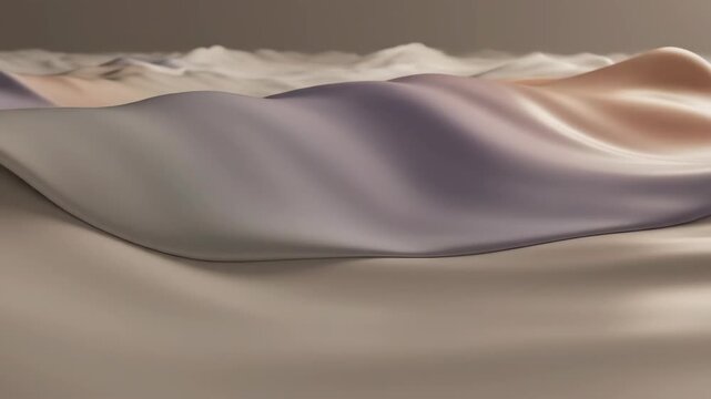 Abstract Waves of Fluid Motion in Earth Tone Colors, Smooth Surface.