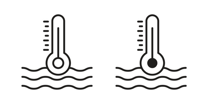 Car temperature icon and symbol. Vector illustration.eps