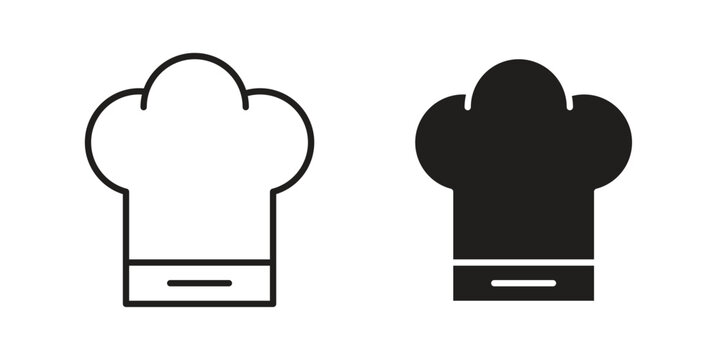 Chef hat icon and symbol. Vector illustration.eps