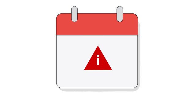 Important item icon animation on white background highlighting priority alert, key element and attention symbol.