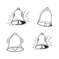Set of vector Ringing Bells 