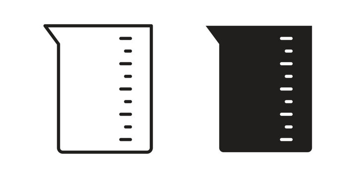 Measuring cup icon and symbol. Vector illustration.eps