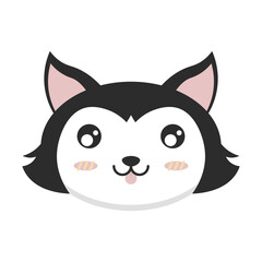 Obraz premium Cute Face Animal Illustration