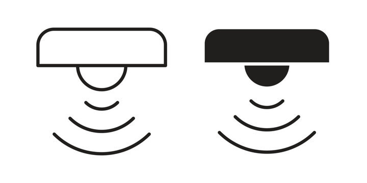 Motion sensor icon and symbol. Vector illustration.eps
