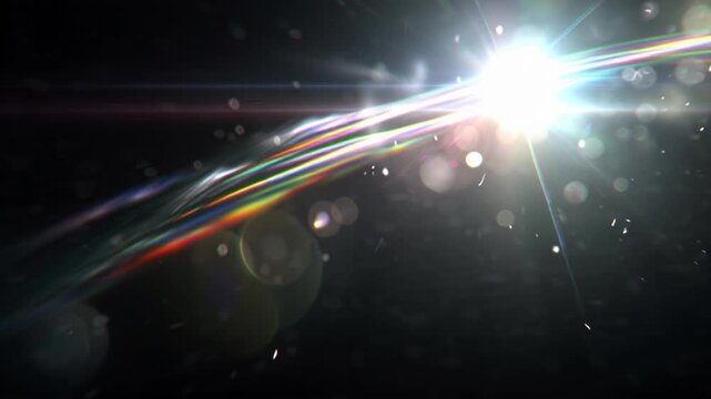 Bright Light Explosion in Dark Space.