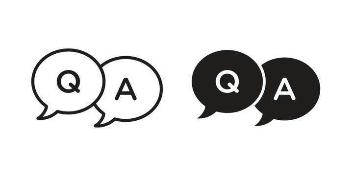 QNA icon and symbol. Vector illustration.eps