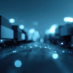 Fototapeta premium Digital logistics ecosystem background