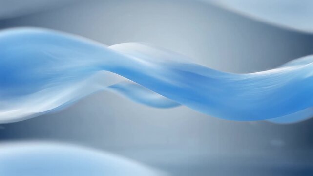 Dynamic blue waves flowing in modern abstract motion
