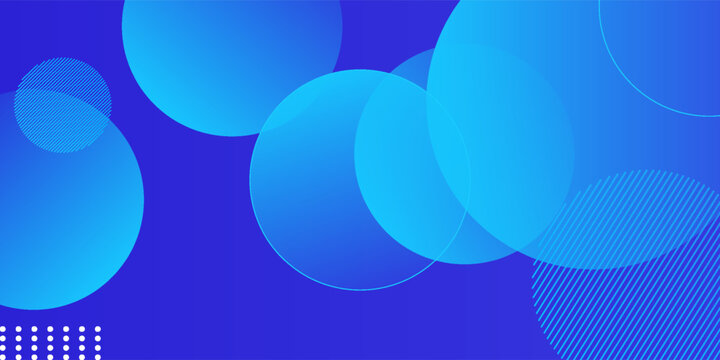 Abstract gradient blue color background with circles. Eps10 vector