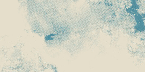 retro sky pattern on old paper background. raster vintage clouds
