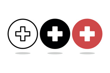 Obraz premium Natural Medical Silhouette Icon – Holistic Healthcare Symbol