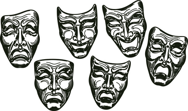 Thatrical Mask Types Types Of Masks Theatre
