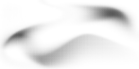 Fototapeta premium Abstract geometric black and white deco art halftone hexagone and triangle print pattern