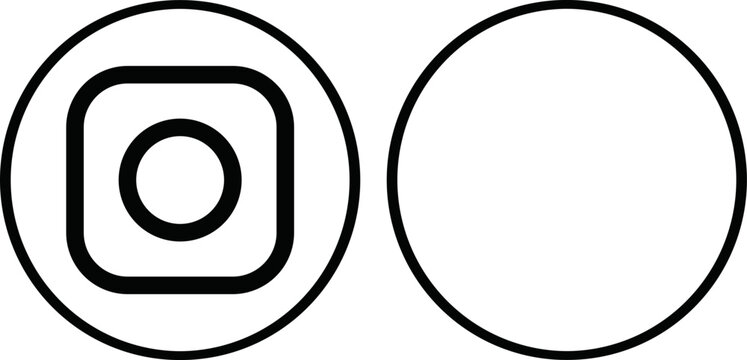 Instagram Social Media Logo &ndash; Popular Social Media Icon, Instagram logo, Instagram icon, Instagram social media, Instagram black and white, insta icon