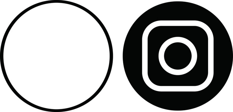 Instagram Social Media Logo &ndash; Popular Social Media Icon, Instagram logo, Instagram icon, Instagram social media, instagram black and white, insta icon
