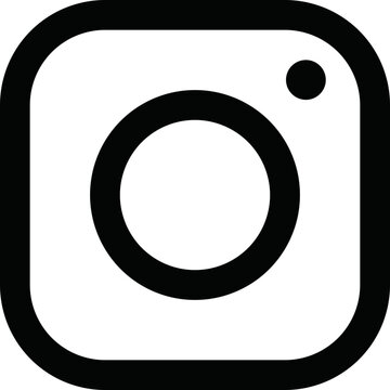 Instagram Social Media Logo &ndash; Popular Social Media Icon, Instagram logo, Instagram icon, Instagram social media, Instagram black and white, insta icon