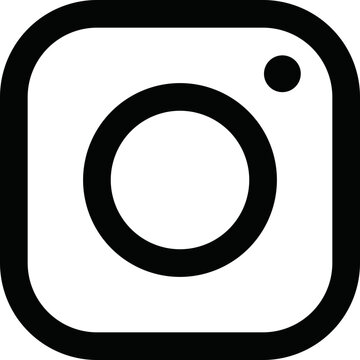 Instagram Social Media Logo &ndash; Popular Social Media Icon, Instagram logo, Instagram icon, Instagram social media, instagram black and white, insta icon