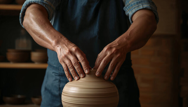 師匠と弟子が同じ轆轤で成形を学ぶ温かな工房