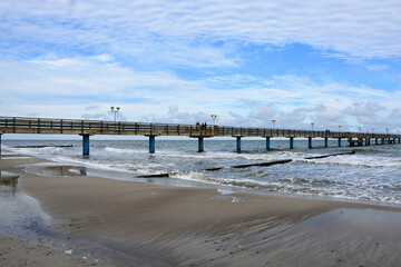Strand, Meer, Seebr&uuml;cke, K&uuml;ste