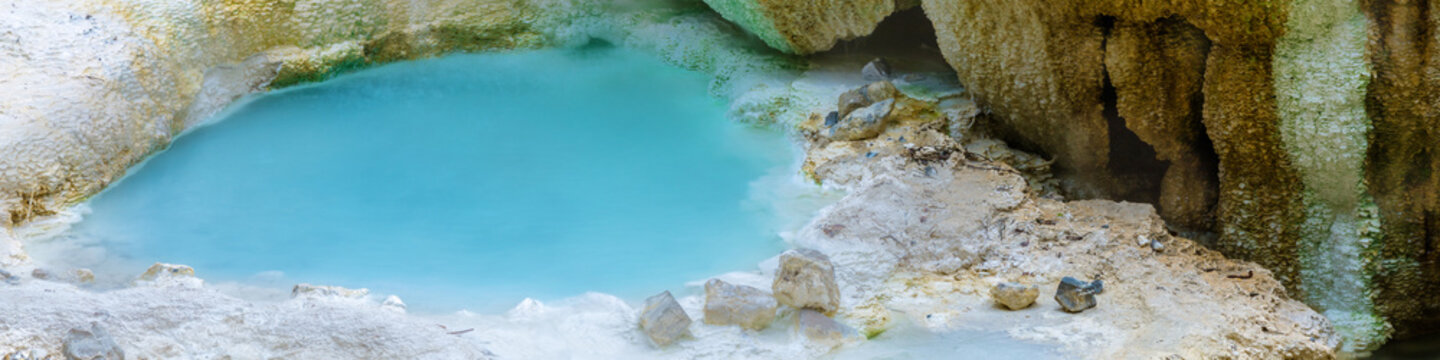 Thermal springs San Filippo, Tuscany, Italy
