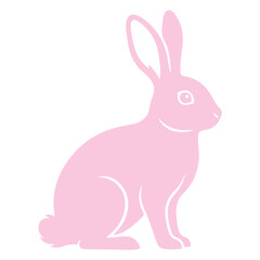 Obraz premium Cute Bunny Rabbit Vector Illustration Isolated. Jumping Bunny Rabbit Vector Dynamic Animal Illustration. Bunny Logo Cute Rabbit Mascot Design , Animal Symbol Adorable Bunny Cartoon Vector 