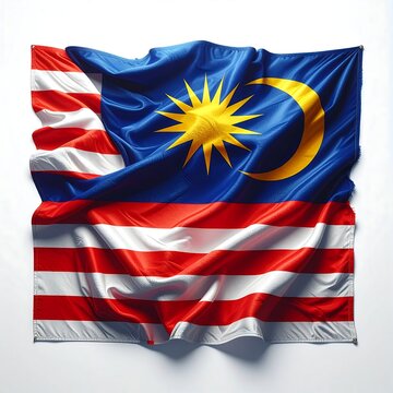 The Malaysian Flag - Jalur Gemilang in Vibrant Detail.