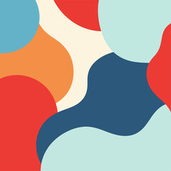 Playful Retro Stripe Wave Background