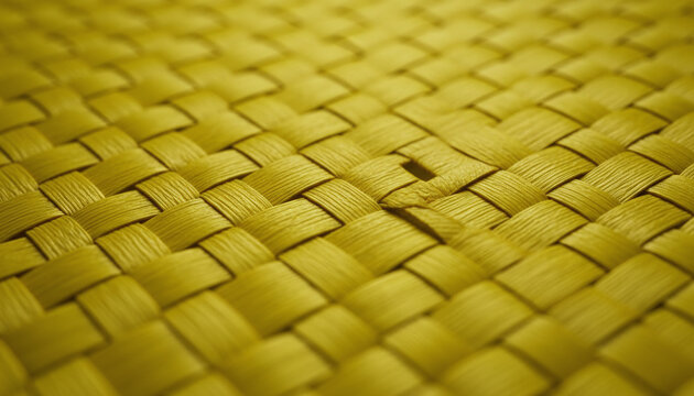 Woven yellow Kevlar aramid fiber fabric texture bulletproof material