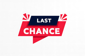 Obraz premium Last chance sale with red and blue banners