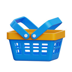 Fototapeta premium 3d shopping basket illustration