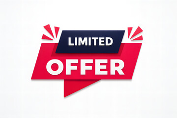 Limited offer promotion with red and black banner