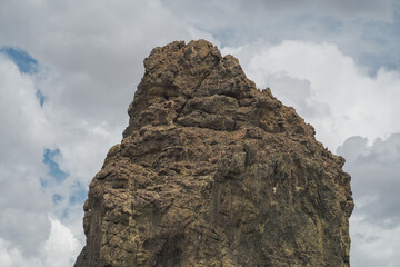 Close-up of Piedra Parada volcanic peak