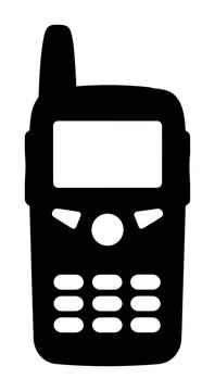 Pager Beeper Icon - Minimalist Vector Silhouette