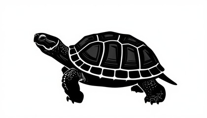 Graceful turtle swimming in crystal clear waters marine life photography underwater environment side view nature's beauty