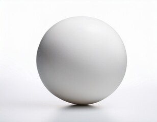 white table tennis ping pong ball on white background