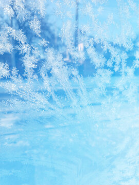 Ice on a window