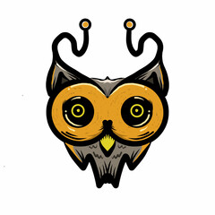 Cute owl character design