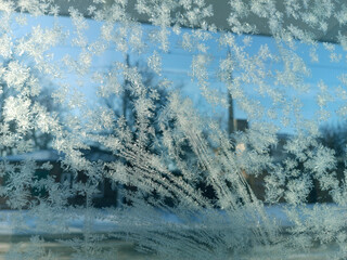 Ice on a window